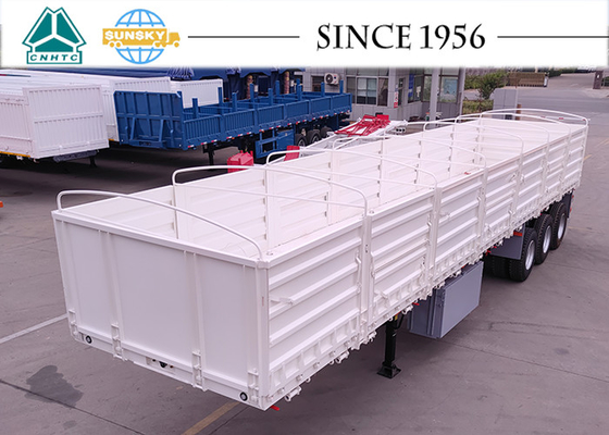 30 Ton Tri - Axle Trailer 40Ft Container Trailer Dropside Trailer For Sale