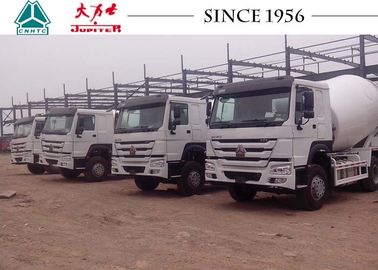 Modern Structure HOWO Concrete Mixer Truck 10 CBM 400 L Fuel Tank With Motor